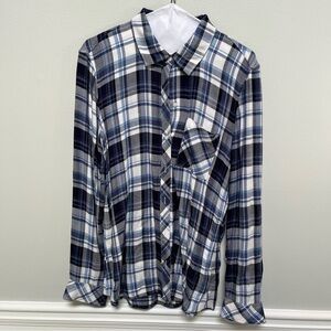 GAP Women’s Rayon Plaid Flannel M